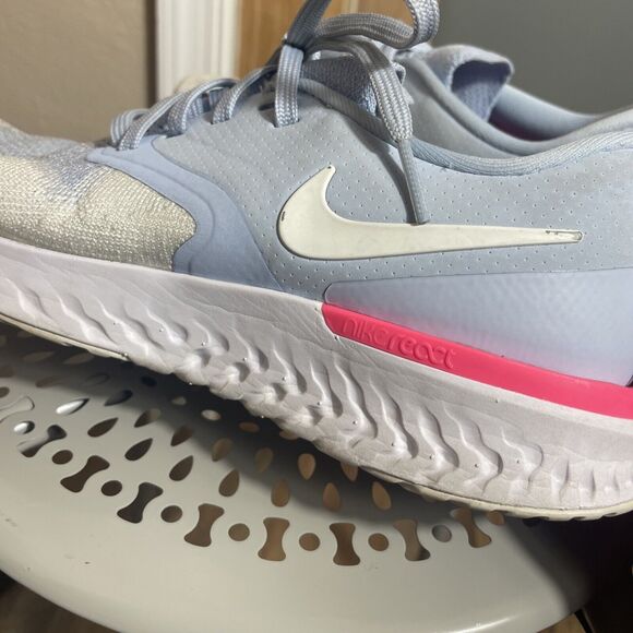 Nike Odyssey React Flyknit Women's Shoes Blue Size 7.5 Lightweight Breathable - Picture 5 of 8